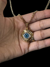 Load image into Gallery viewer, Cadena con corazon ,Ojo,stainless steel/Baño Oro