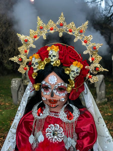 Catrina doll,Muñeca Día del Muerto/Santa Muerte /Doll