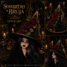 Load image into Gallery viewer, Sombrero Para Muñeca (Bruja )