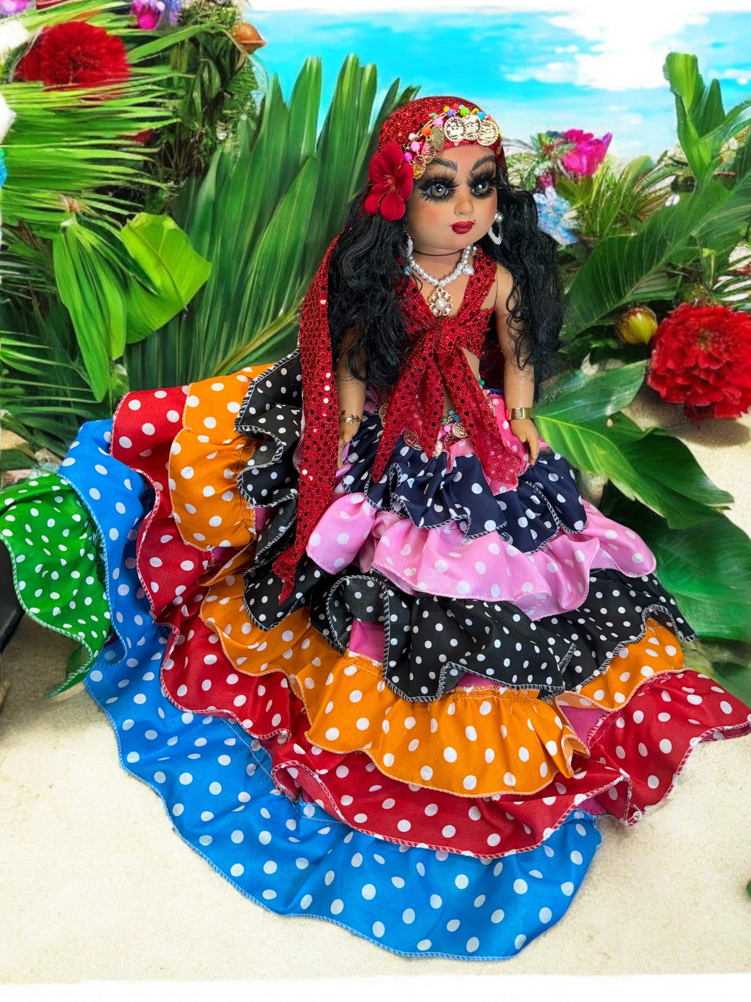 Gipsy doll,Gitana/Muñeca 18”