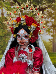 Catrina doll,Muñeca Día del Muerto/Santa Muerte /Doll