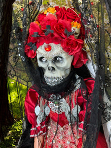 Catrina doll,Muñeca Día del Muerto/Santa Muerte /Doll