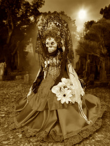 Catrina doll,Muñeca Día del Muerto/Santa Muerte /Doll