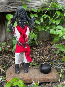 Congo Africano,Negro Cimarron  ,Tallado En Madera