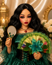 Load image into Gallery viewer, Set de Abanico y Espejo (Para Muñeca )