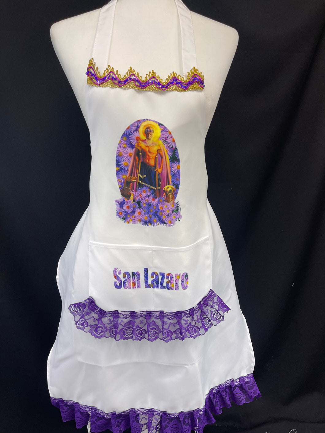 Delantal Sublimado ,Personalizado,San Lazaro